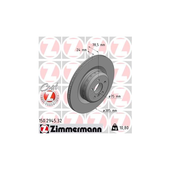 Тормозной диск ZIMMERMANN 150.2945.32 Фото