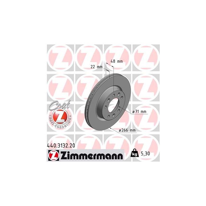 Тормозной диск ZIMMERMANN 440.3132.20 Фото