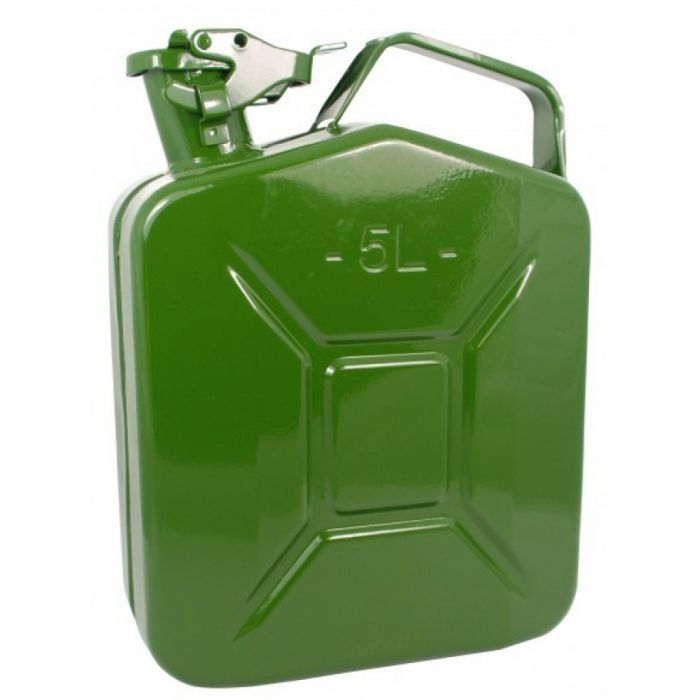 Канистра автомобильная СТАЛЬ металлическая 5 литров Фото