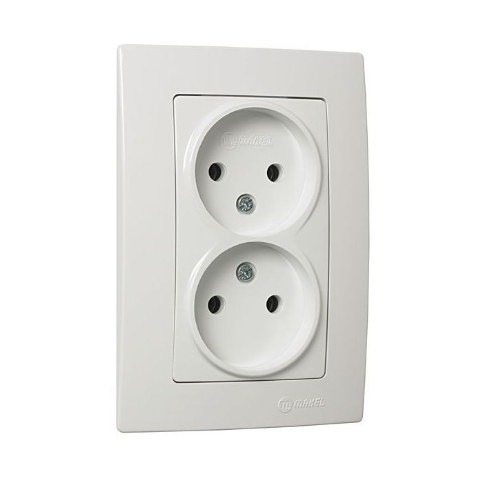 Розетка MAKEL Lillium Natural Kare Белая Фото
