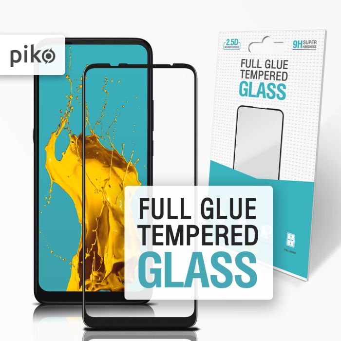 Стекло защитное Piko Full Glue MOTO G9 Power Фото