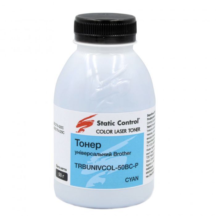 Тонер Static Control Brother 50г cyan, фасовка Фото