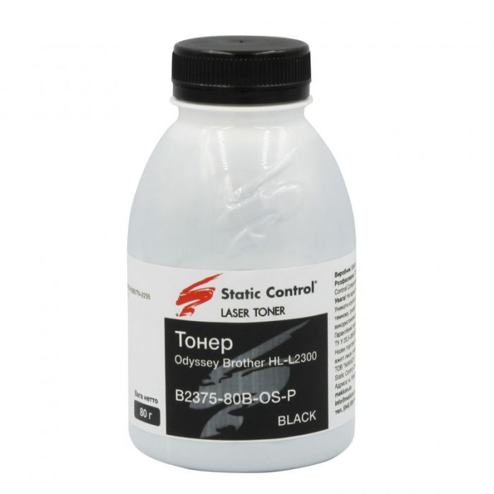 Тонер Static Control Brother HL-L2300 80г фасовка Фото