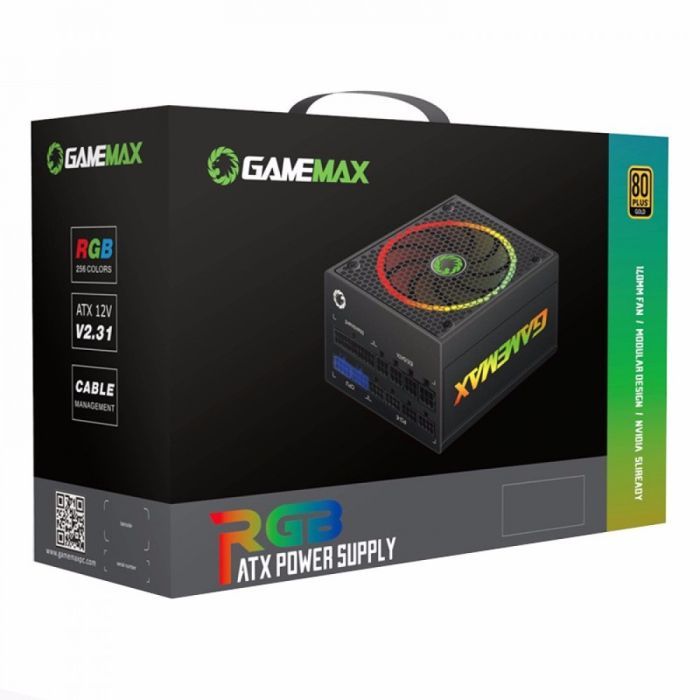 Блок питания Gamemax 1050W 80 Gold ARGB Фото
