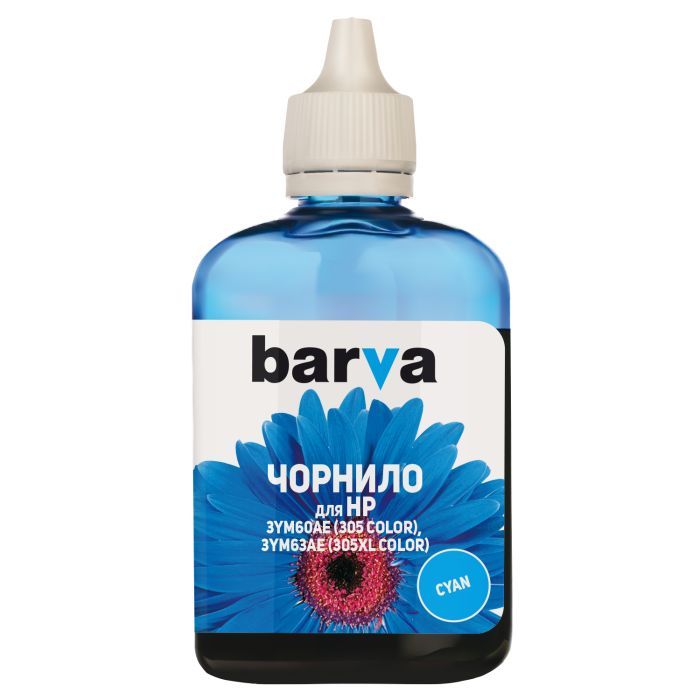 Чернила Barva HP 305 100 мл Cyan Фото