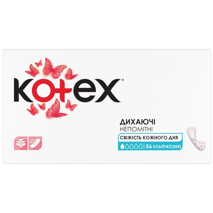 Ежедневные прокладки Kotex Ultraslim 56 шт. Фото