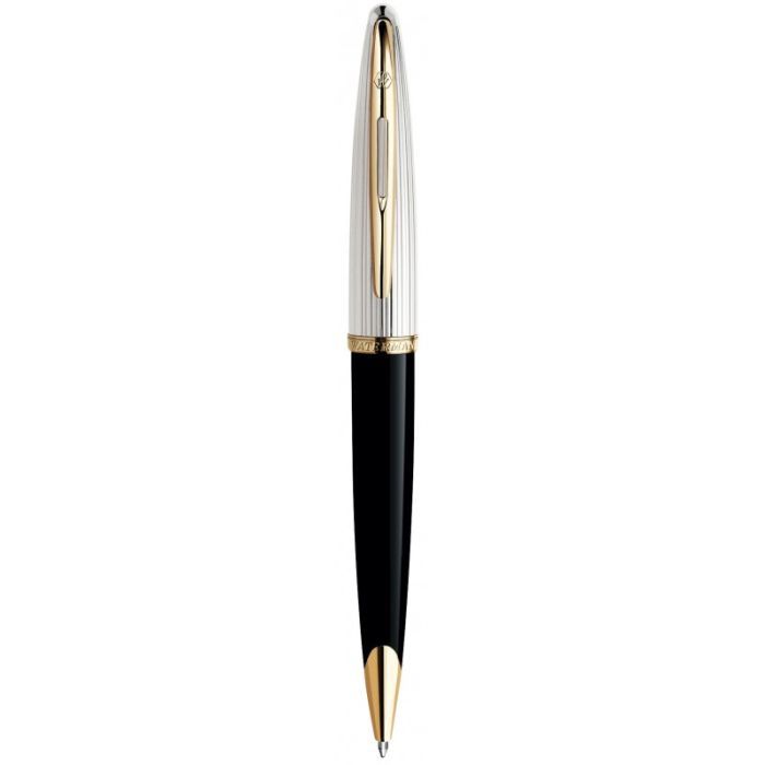 Ручка шариковая Waterman CARENE Deluxe Black/silver BP Фото