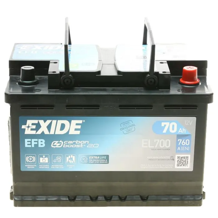 Аккумулятор автомобильный EXIDE 70A Фото