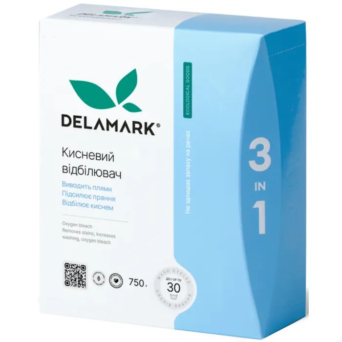 Отбеливатель DeLaMark 3 в 1 кислородный 750 г Фото