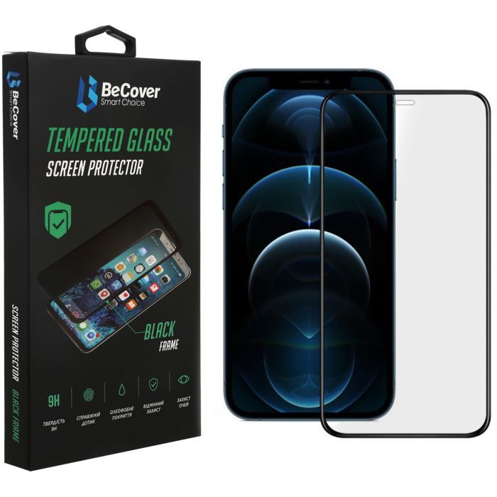 Стекло защитное BeCover Apple iPhone 13 Mini Black Фото