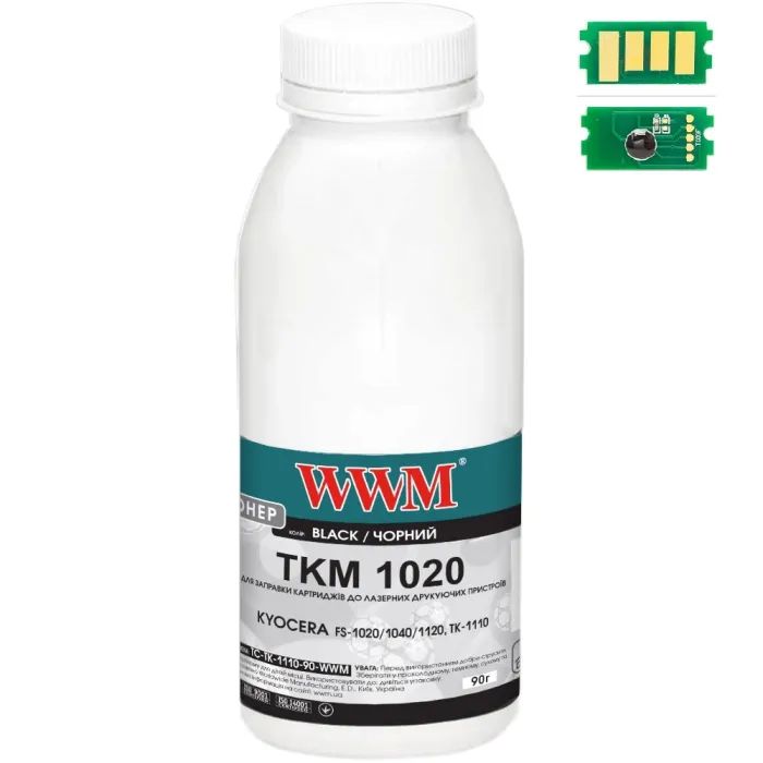 Тонер WWM KYOCERA TK-1110 90г + chip (FS-1020/1040/1120) Фото