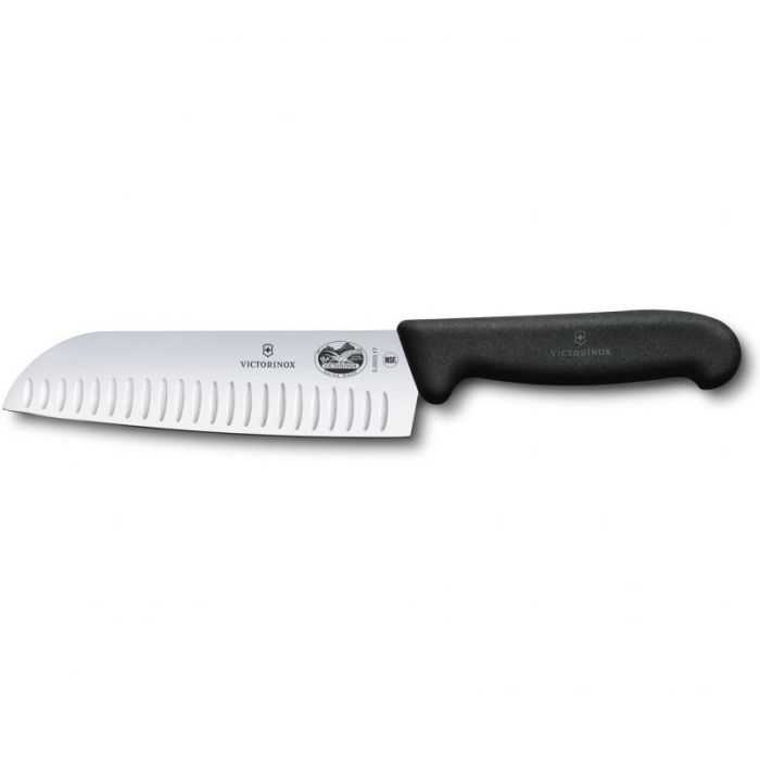 Кухонный нож Victorinox Fibrox Santoku 17 см Black Фото
