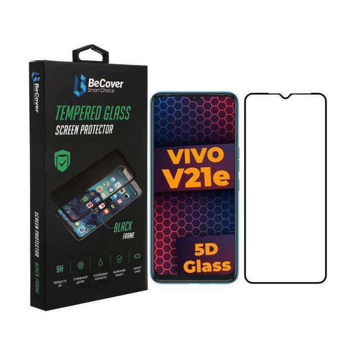 Стекло защитное BeCover Samsung Galaxy S21 FE SM-G990 Black Фото