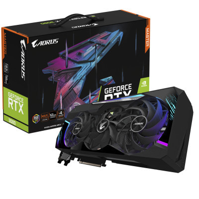 Видеокарта GIGABYTE GeForce RTX3080 12Gb AORUS MASTER Фото