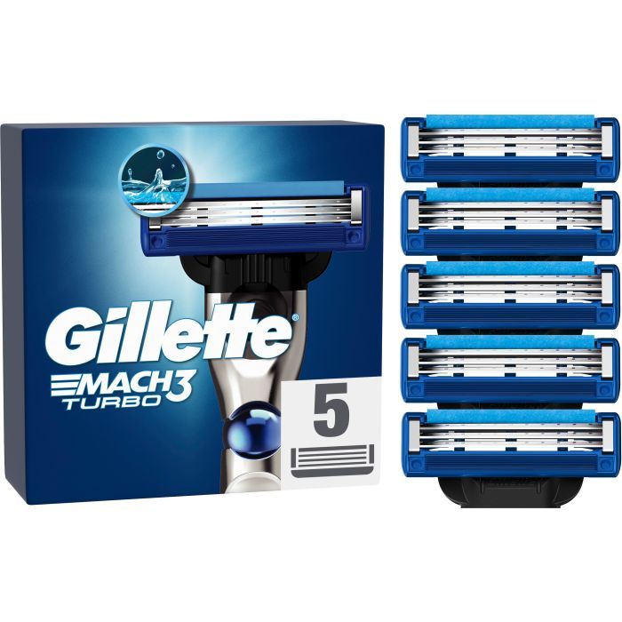 Сменные кассеты Gillette Mach3 Turbo 5 шт. Фото