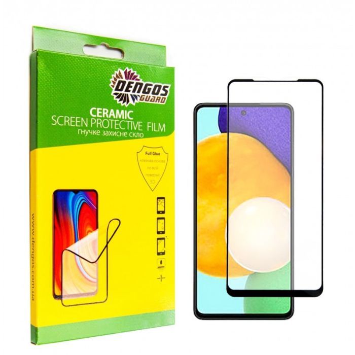 Стекло защитное Dengos Ceramic Film Samsung Galaxy A53 (black) Фото