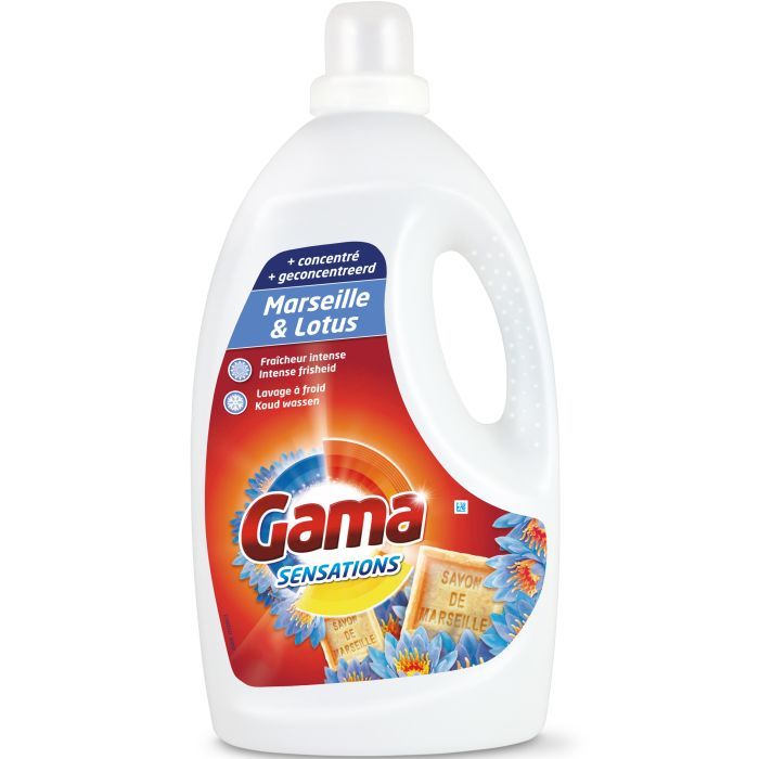 Гель для стирки Gama Sensations Marseille & Lotus 1.2 л Фото