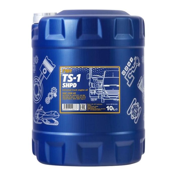 Моторное масло Mannol TS-1 SHPD 10л 15W-40 Фото