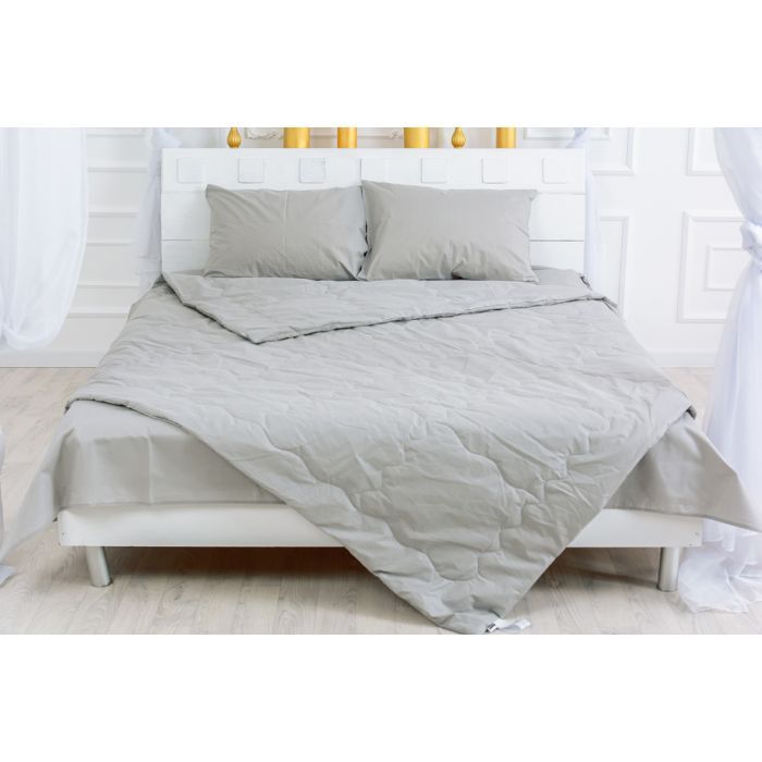 Одеяло MirSon шерстяное Летнее 2388 Light Gray 220x240 Фото