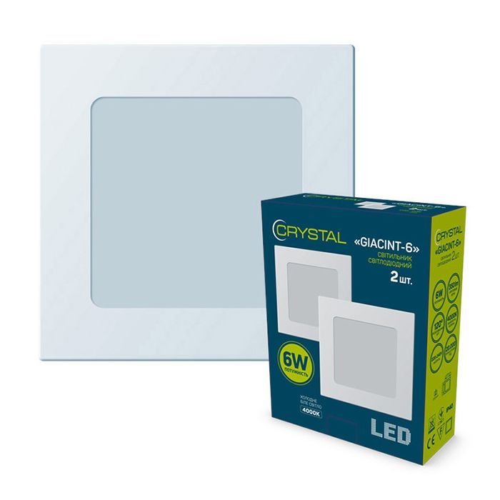 Светильник CRYSTAL GIACINT- 6 4K 2шт. Фото