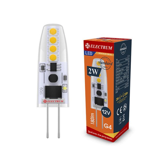 Лампочка Electrum 2W Si LC- 6 G4 3000K Фото