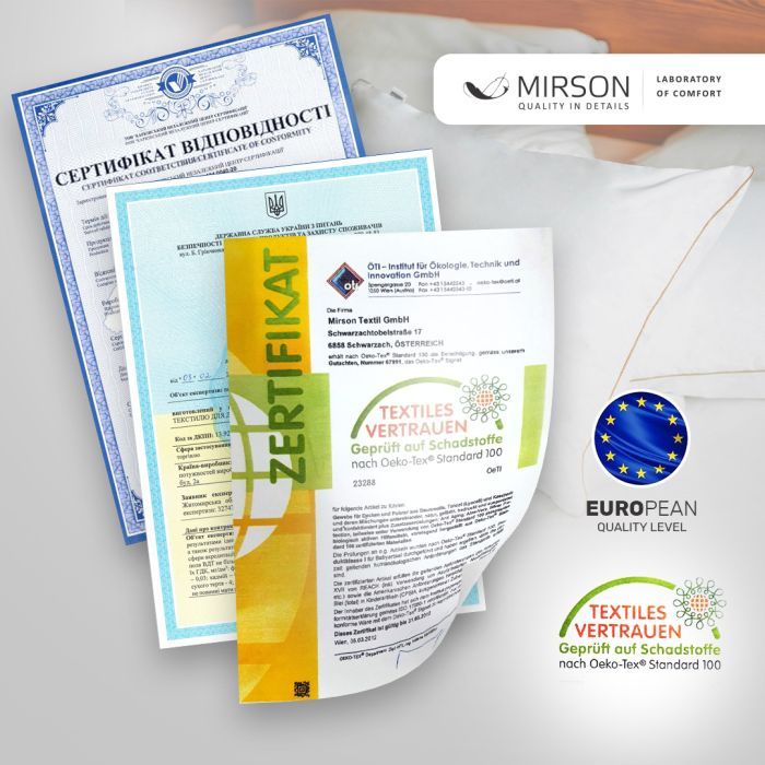 Одеяло MirSon антиалергенна Зима EcoSilk №3008 Color Fun Line Ge Фото 6