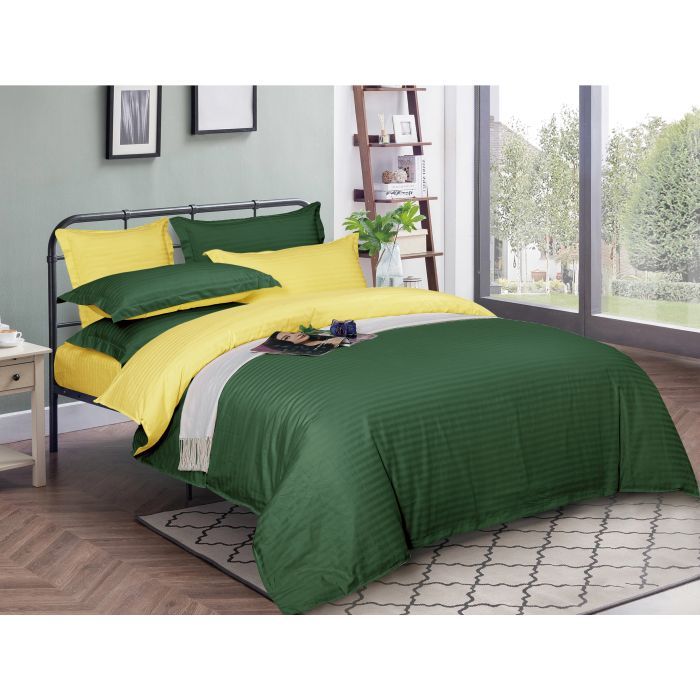 Постельное белье MirSon Satin Stripe 30-0017+ 30-0003Kleiton 160х220 Сімей Фото