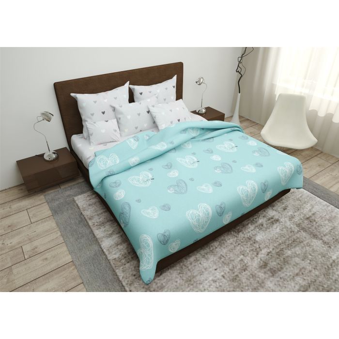 Постельное белье MirSon Бязь Premium 17-0169 Deniz 220х240 Фото