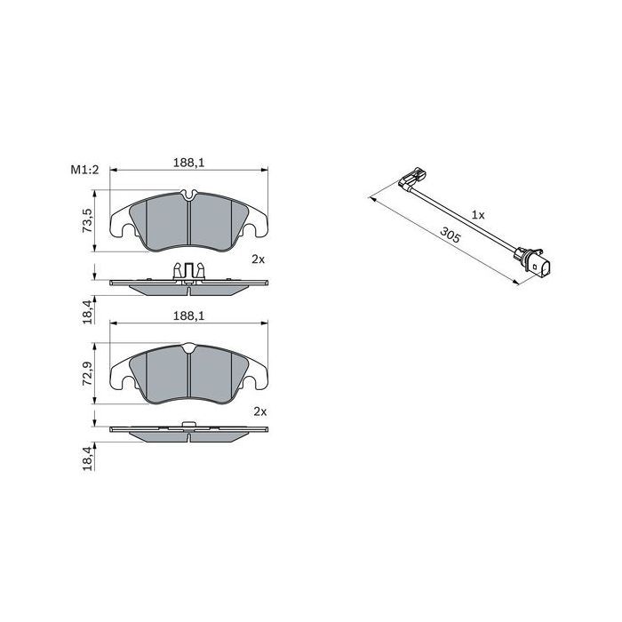 Тормозные колодки Bosch 0 986 494 259 Фото