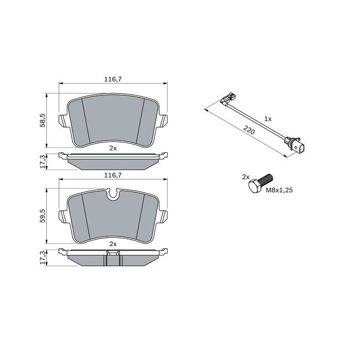 Тормозные колодки Bosch 0 986 494 488 Фото