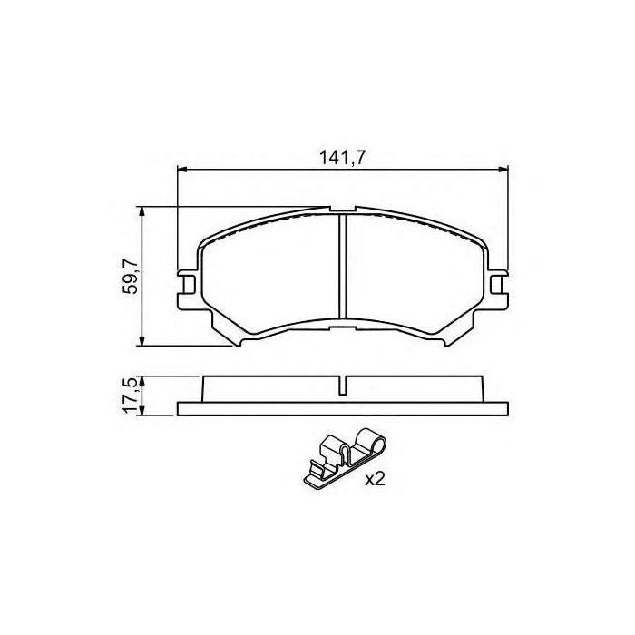 Тормозные колодки Bosch 0 986 494 720 Фото