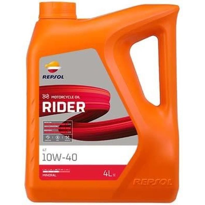 Моторное масло REPSOL RIDER 4T 10W-40 4л Фото