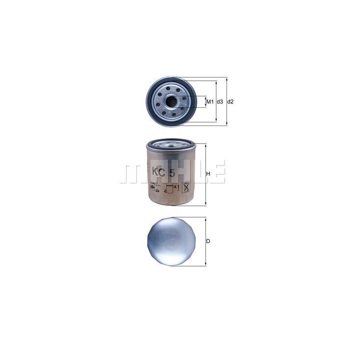 Фильтр топливный Mahle KC5 Фото