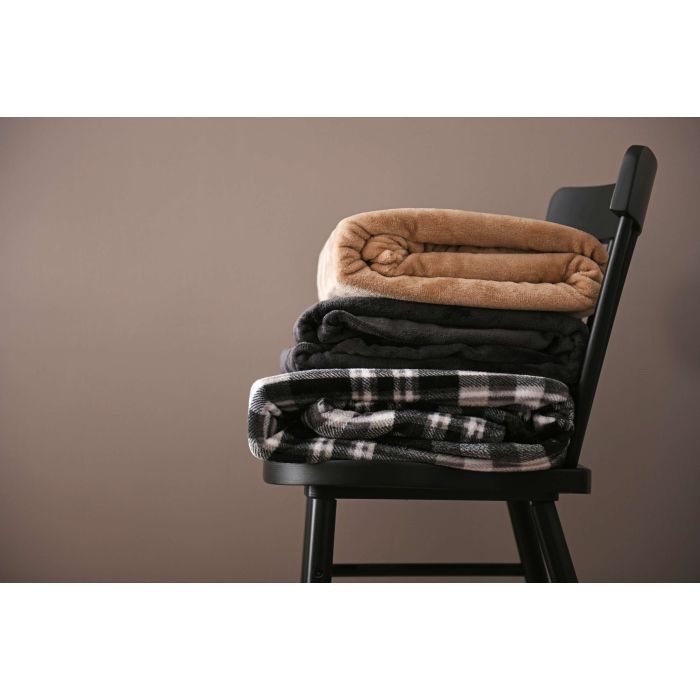 Плед Ardesto Flannel клітинка сіра, 160х200 см Фото 7