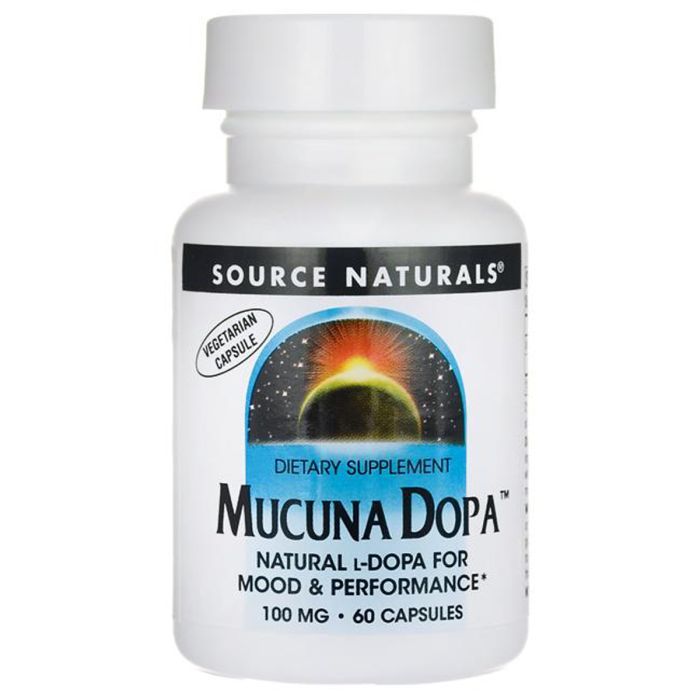 Травы Source Naturals Мукуна Жгучая, Mucuna Dopa, 60 капсул Фото