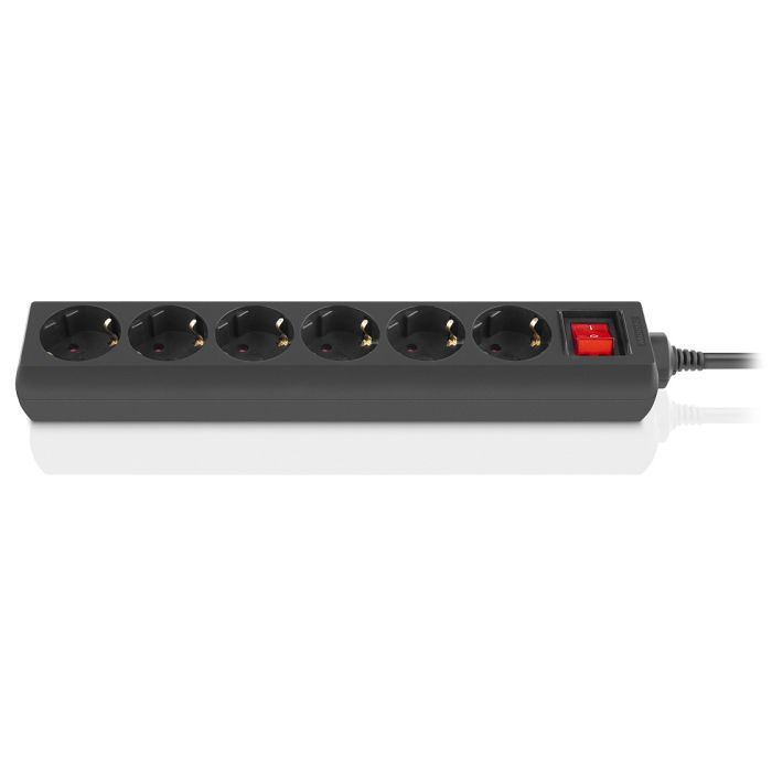 Сетевой фильтр питания REAL-EL RS-6 Protect M 3m, black Фото