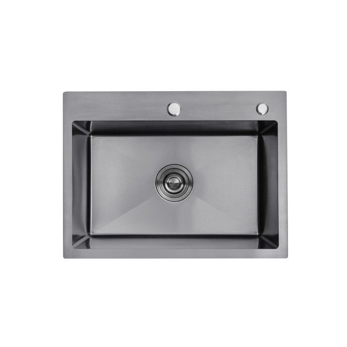 Мойка кухонная Kroner Schwarze-5843HM Фото