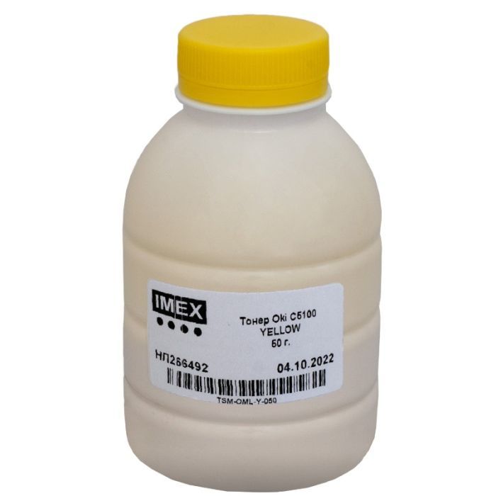Тонер Imex Oki C5100 Yellow 50 г, OML Фото
