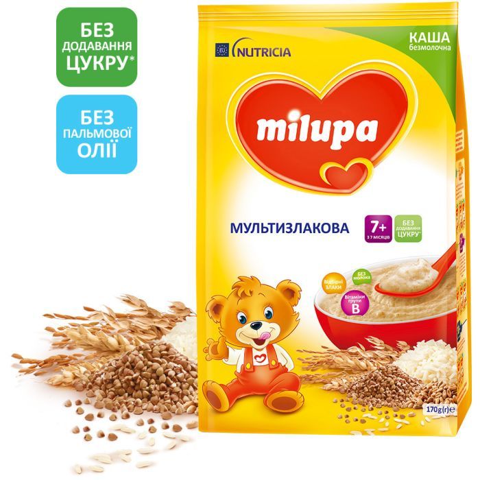 Детская каша Milupa Мультизлакова 170 г Фото