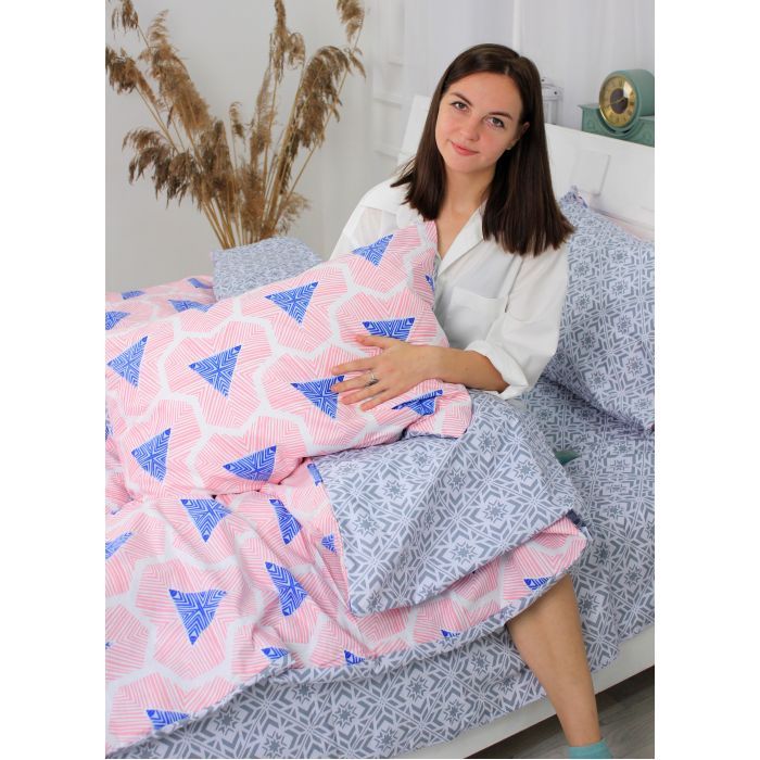 Пододеяльник MirSon Бязь Premium 18-636 Rozalin 110х140 Фото 3