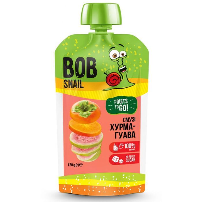 Детское пюре Bob Snail Улитка Боб Хурма-гуава 120 г Фото