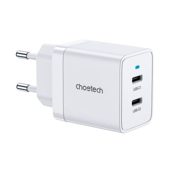 Зарядное устройство Choetech 2xUSB-C 40W PD/QC/PPS Фото