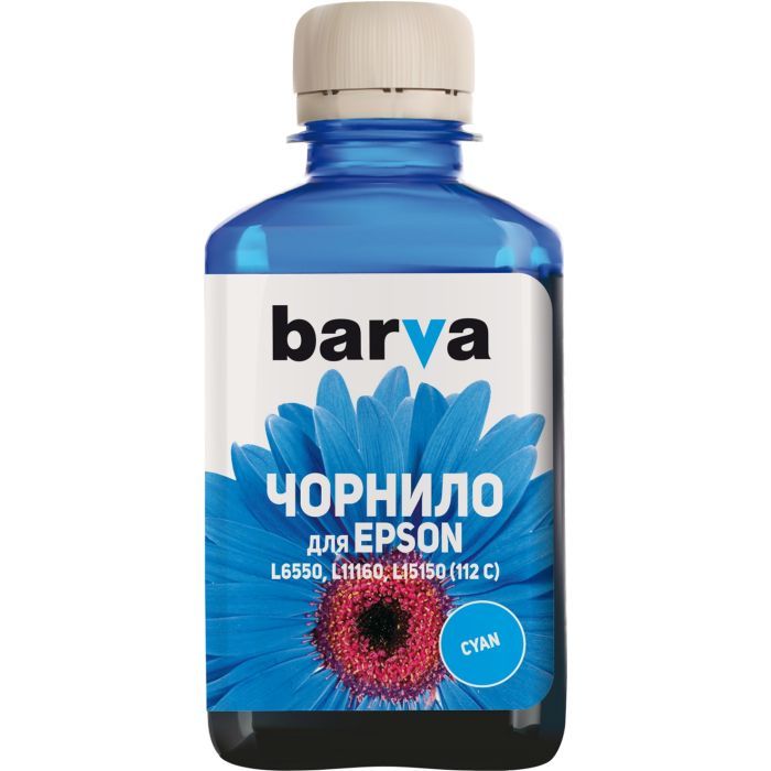 Чернила Barva Epson 112 180 мл, cyan Фото
