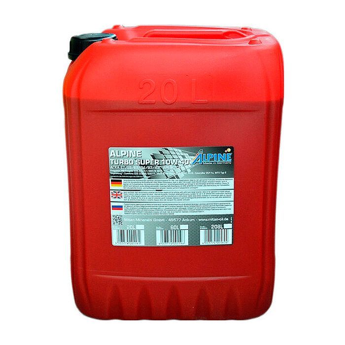 Моторное масло Alpine 10W-40 Turbo Plus 20л Фото