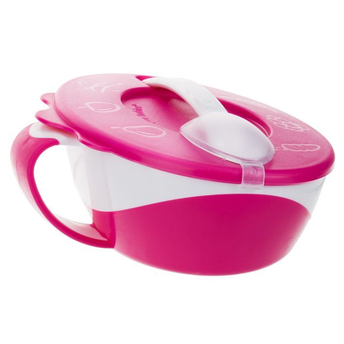Тарелка детская Canpol babies 350 мл Розовая Фото