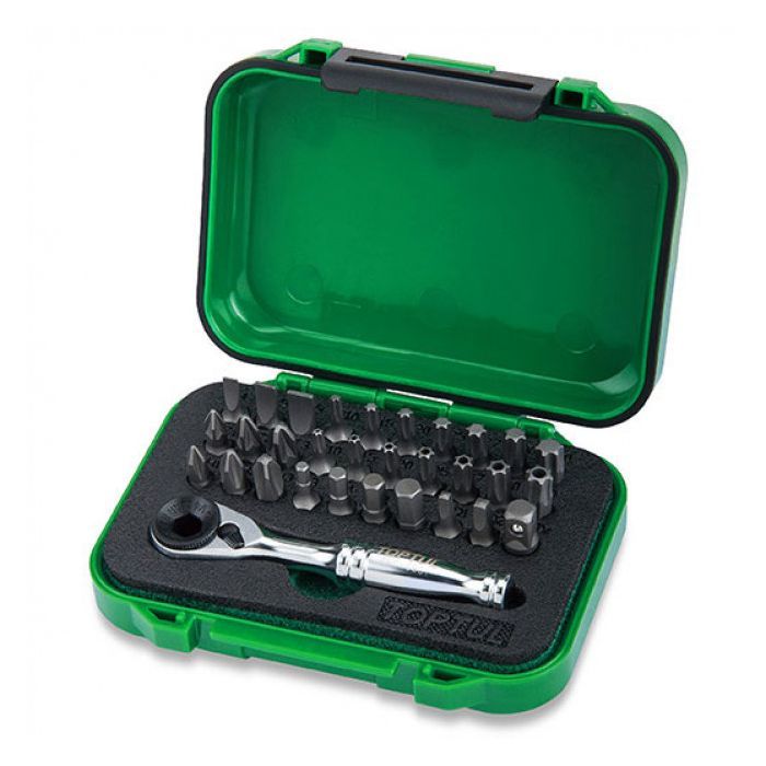 Набор бит Toptul с трещоткой 1/4" 31шт Фото