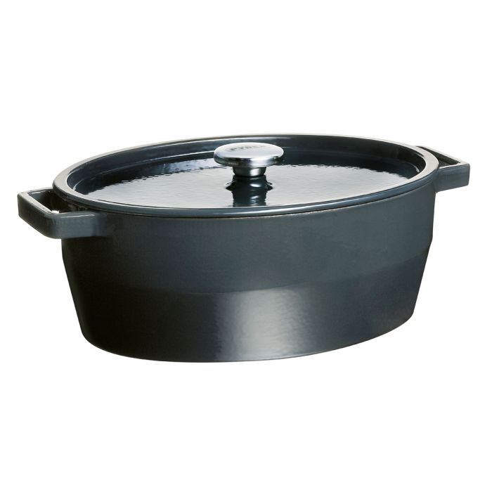 Кастрюля Pyrex Slow Cook Grey Овальна 5.8л Фото