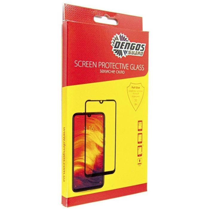 Стекло защитное Dengos Full Glue Xiaomi 12 Lite (black) Фото