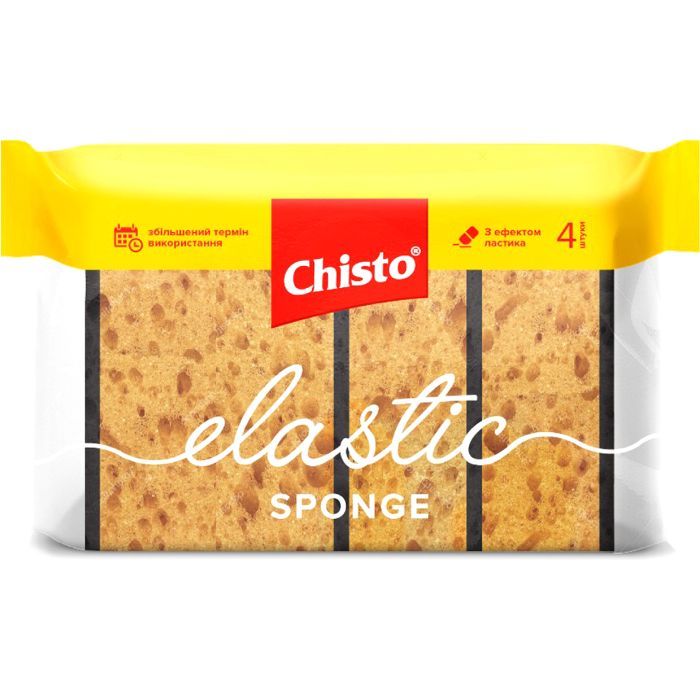 Губки кухонные Chisto Elastic Sponge 4 шт. Фото