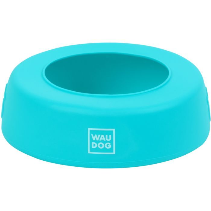 Посуда для собак WAUDOG Silicone Миска-непроливайка 1 л блакитна Фото